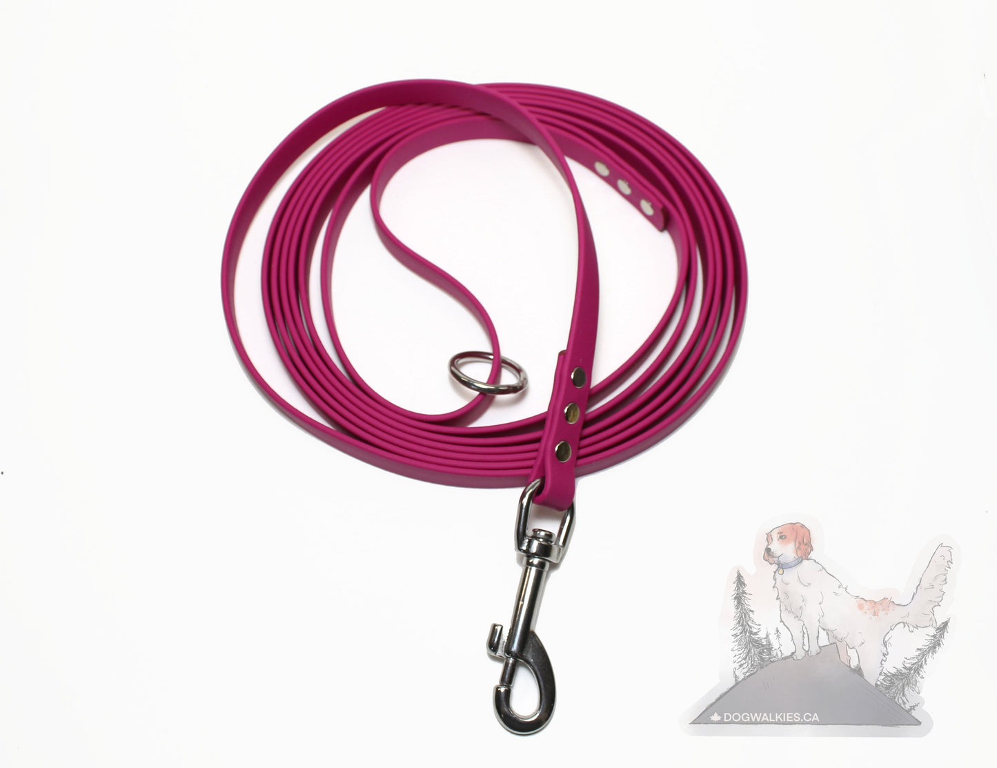 Raspberry Waterproof Tracking Recall Long Line Biothane