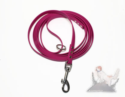 Raspberry Waterproof Tracking Recall Long Line Biothane