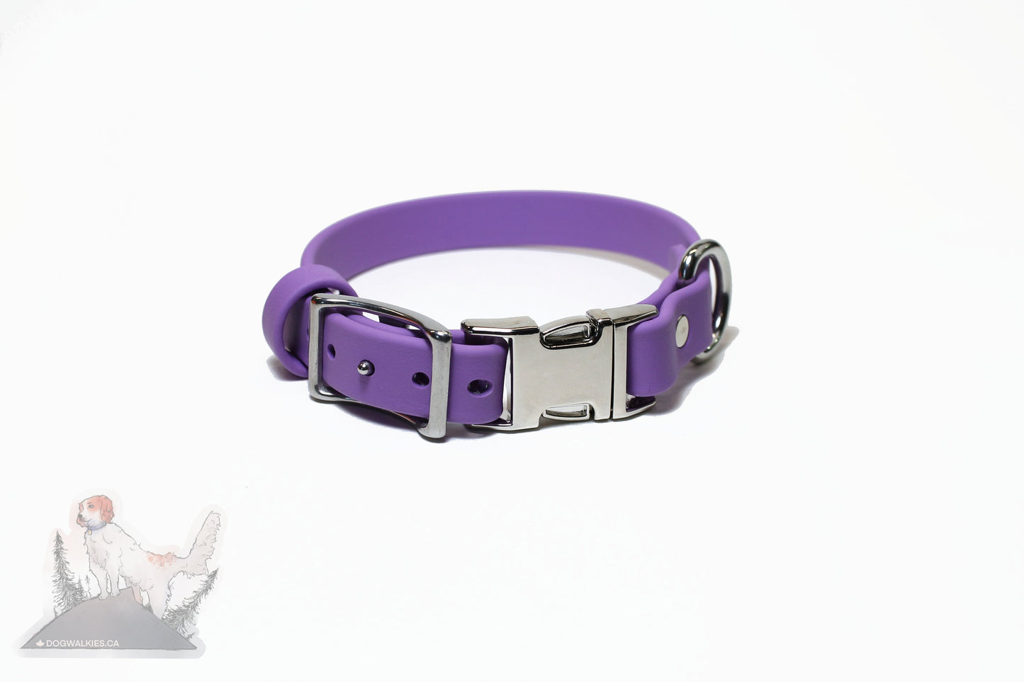Side Release - 3/4" (20mm) Dog Collar in Biothane - 40 colour choices - quick pinch release