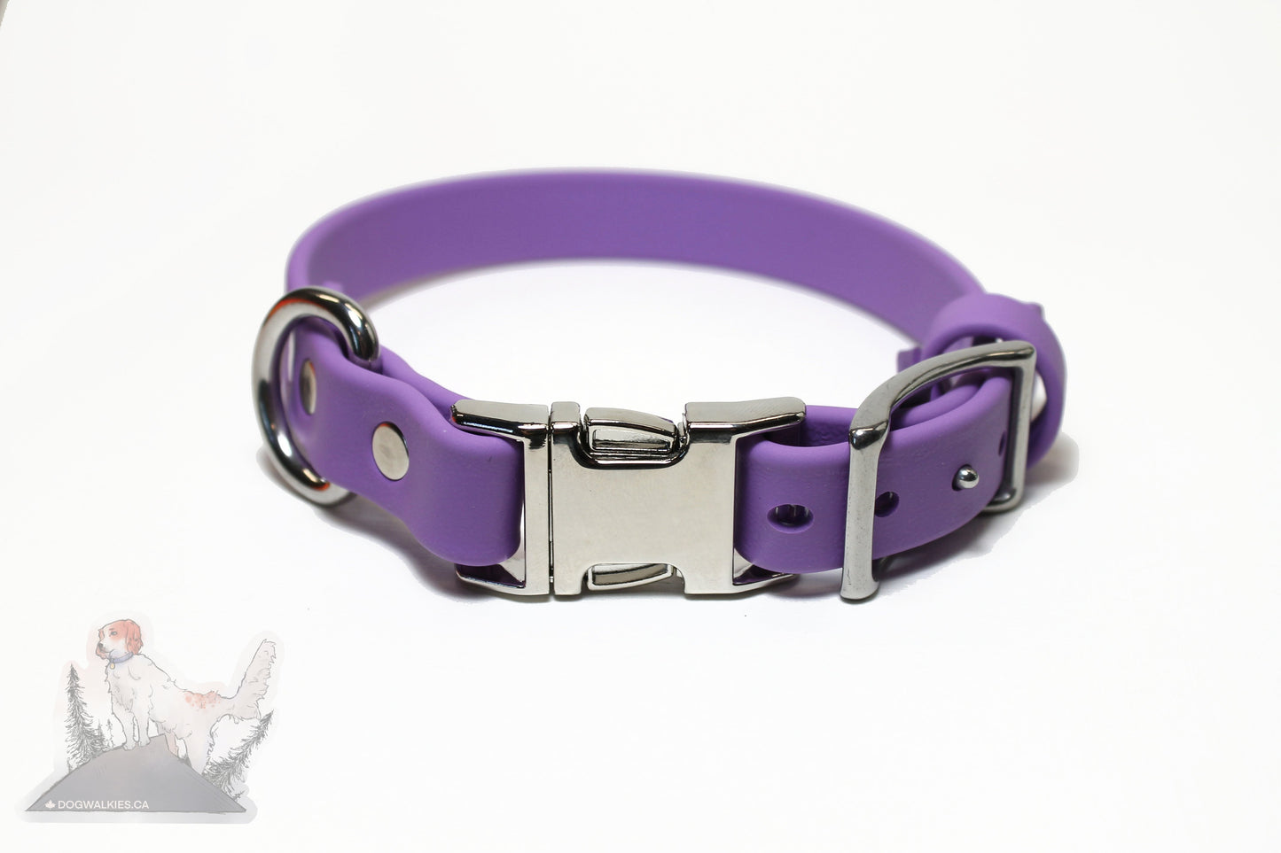 Side Release - 3/4" (20mm) Dog Collar in Biothane - 40 colour choices - quick pinch release