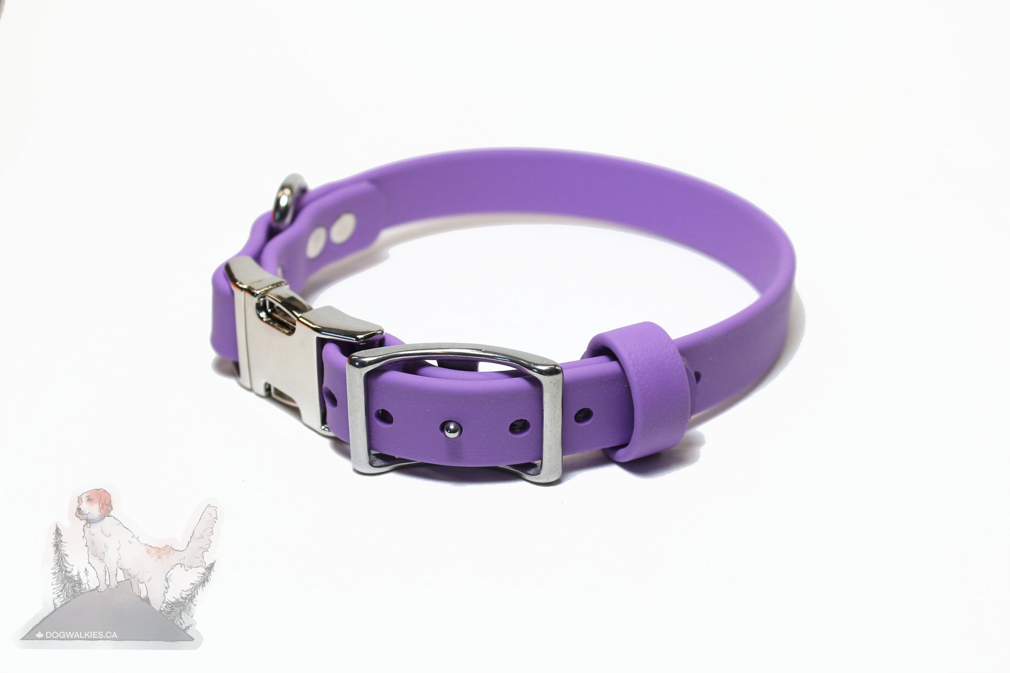 NEW width- 3/4" (20mm) Side Release Dog Collar in Biothane - 37 colour choices