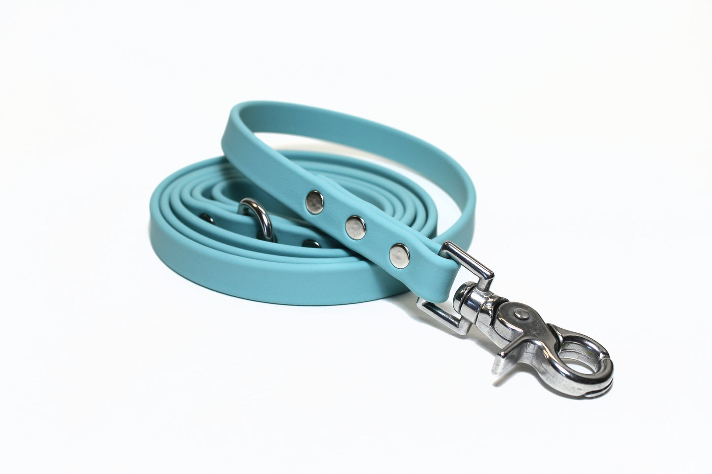 Dusty Turquoise Biothane Dog Leash - Regular 16mm (5/8") width