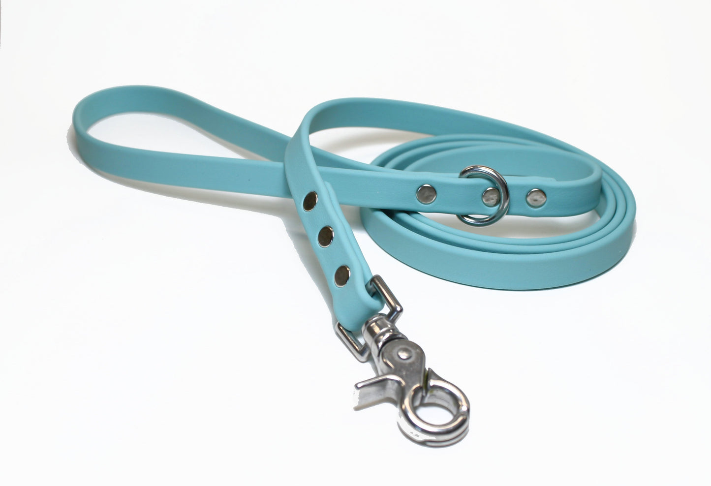 Dusty Turquoise Biothane Dog Leash - Regular 16mm (5/8") width