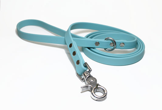 Dusty Turquoise Biothane Dog Leash - Regular 16mm (5/8") width