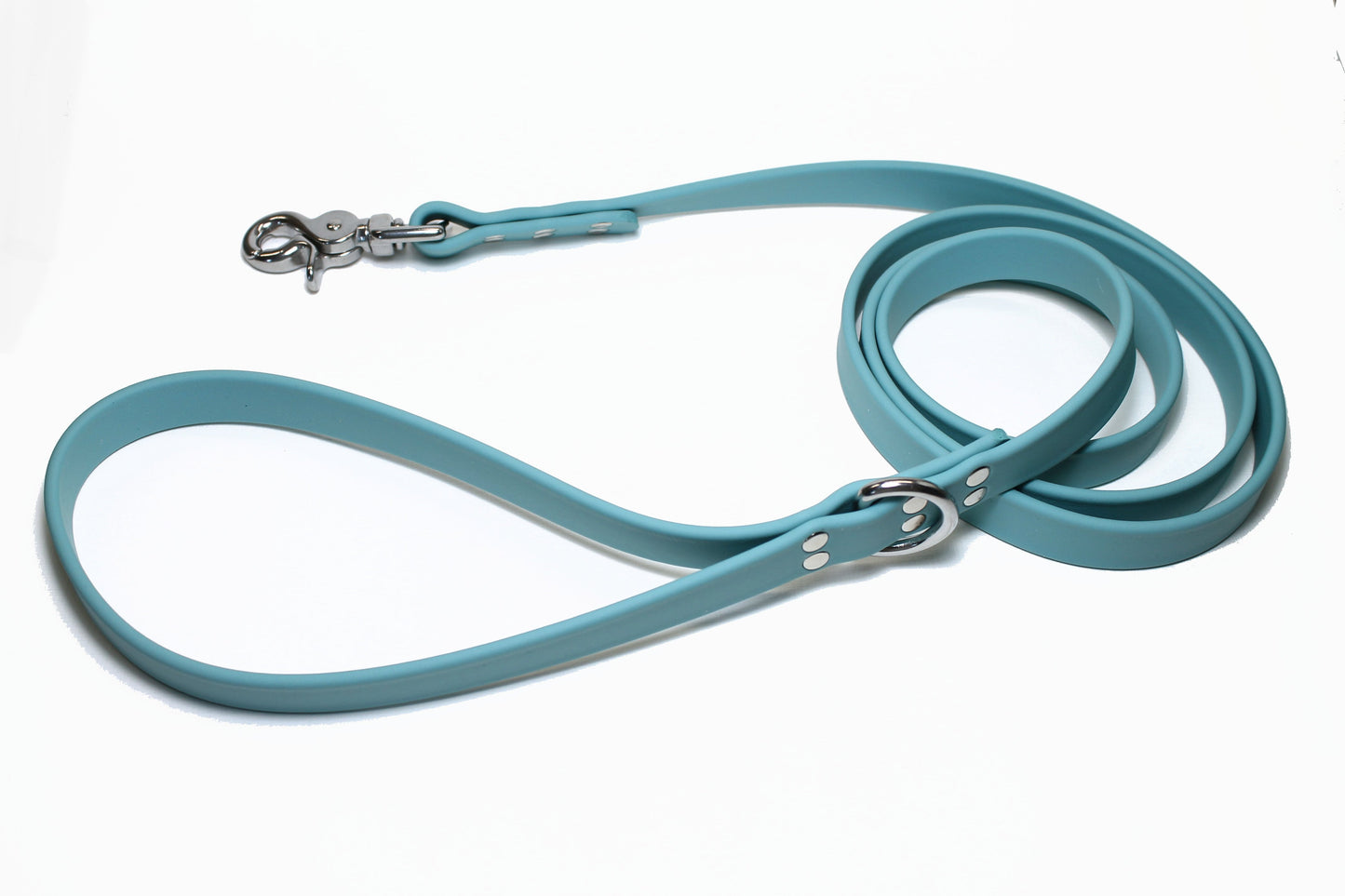 Dusty Turquoise Biothane Large Dog Leash