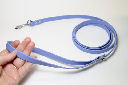 Periwinkle Biothane Small Dog Leash - thin leash
