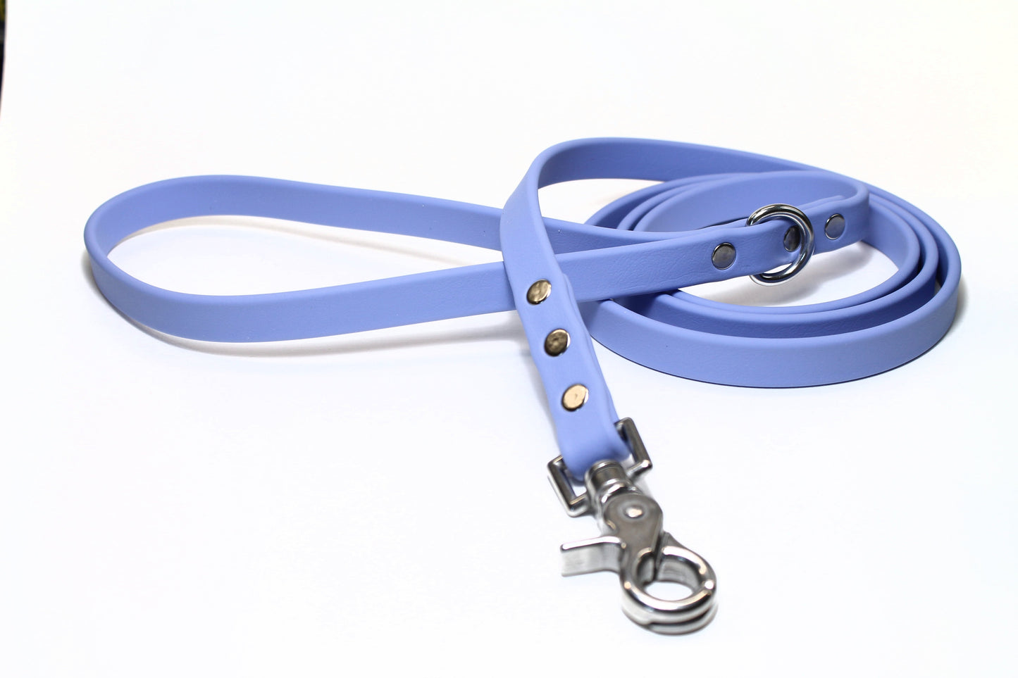 Periwinkle Biothane Dog Leash - Regular 16mm (5/8") width