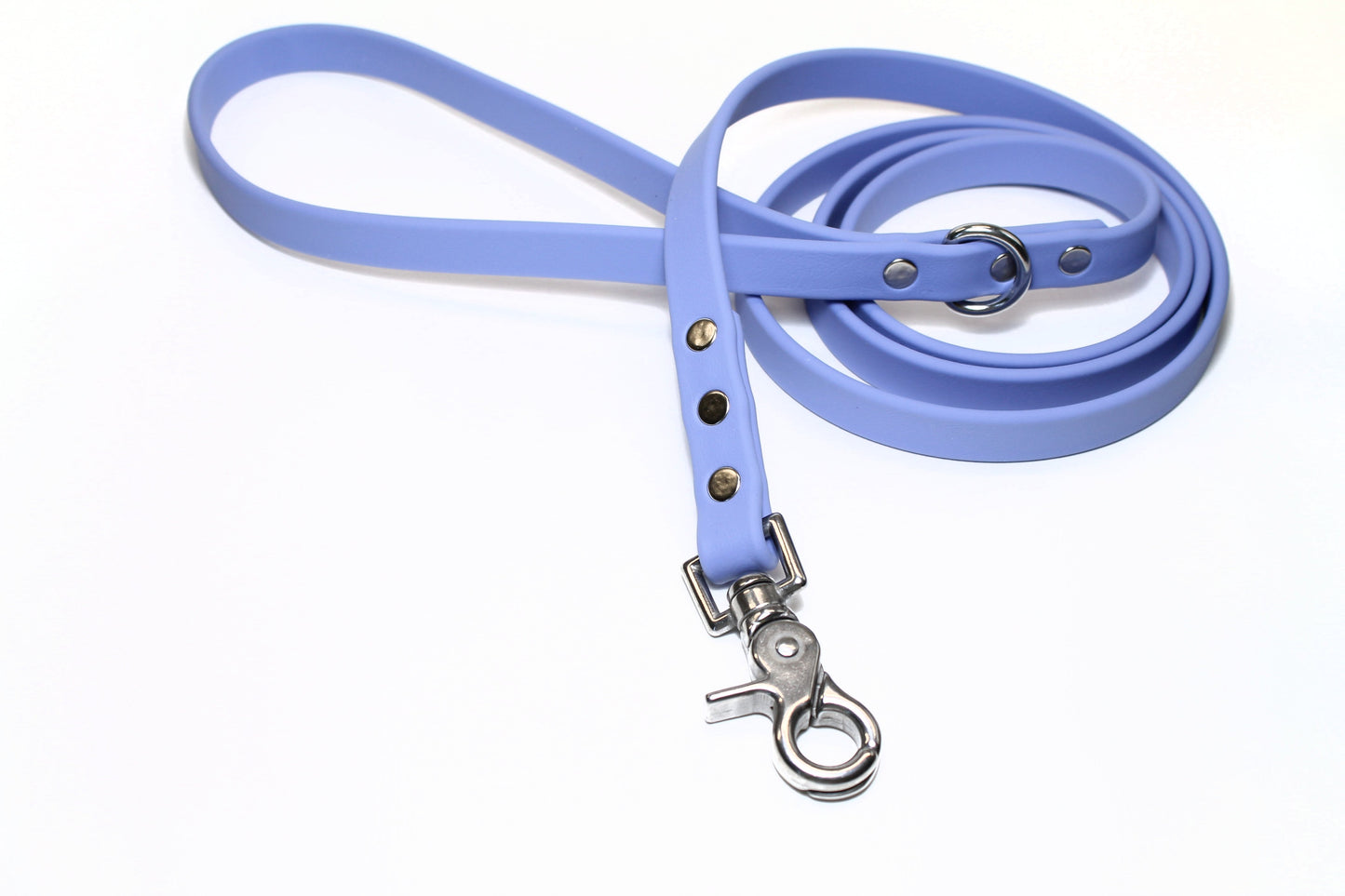Periwinkle Biothane Dog Leash - Regular 16mm (5/8") width