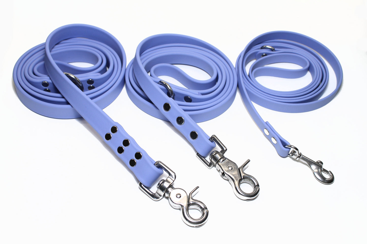 Periwinkle Biothane Large Dog Leash - 3/4" (20mm) wide