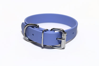 Periwinkle Biothane Dog Collar - 1 inch (25mm) wide