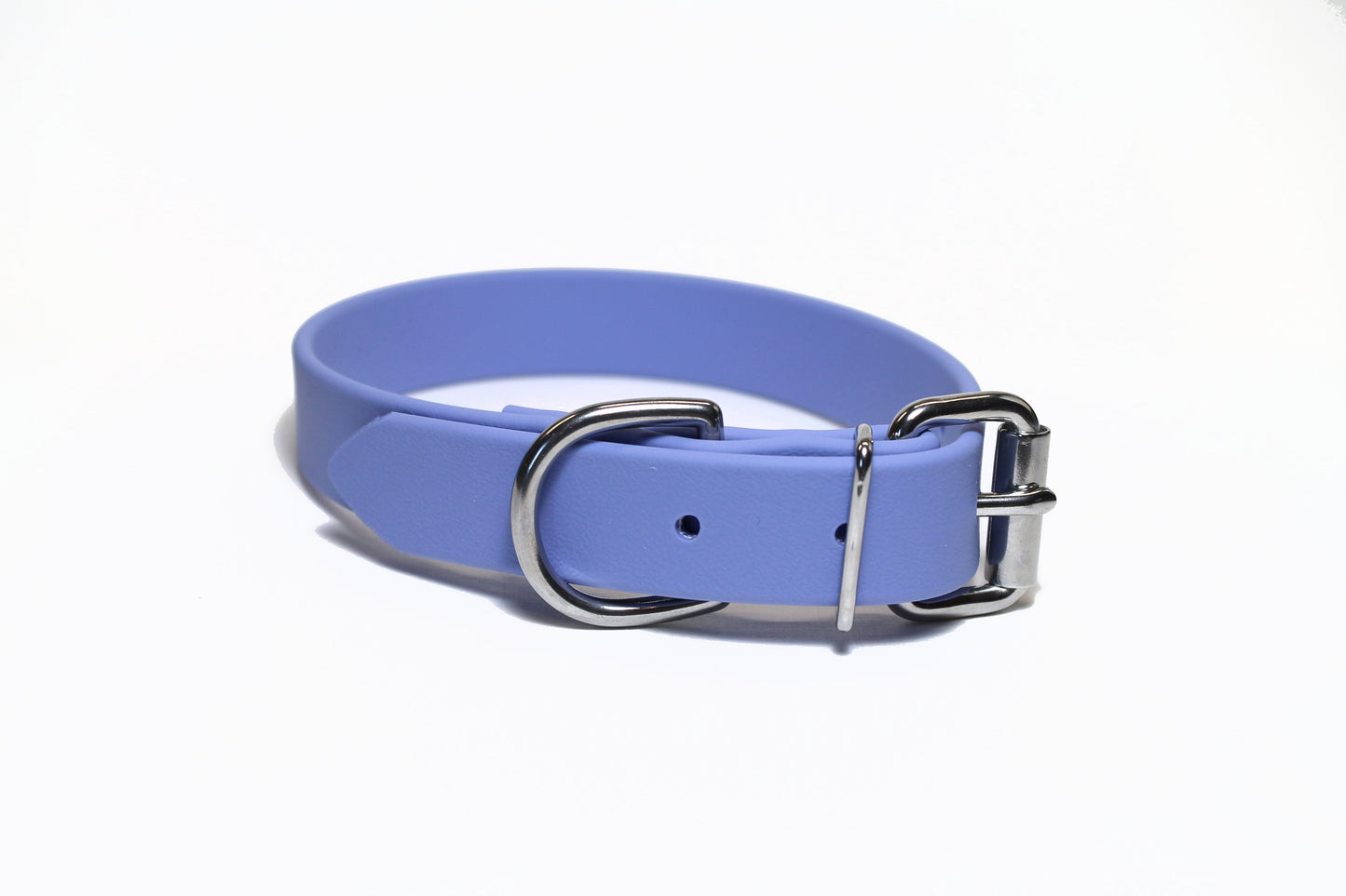 Periwinkle Biothane Dog Collar - 1 inch (25mm) wide