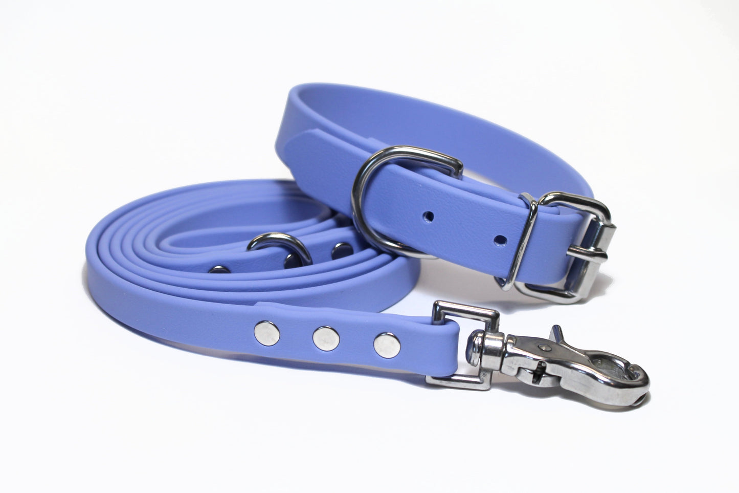 Periwinkle Biothane Dog Collar - 1 inch (25mm) wide