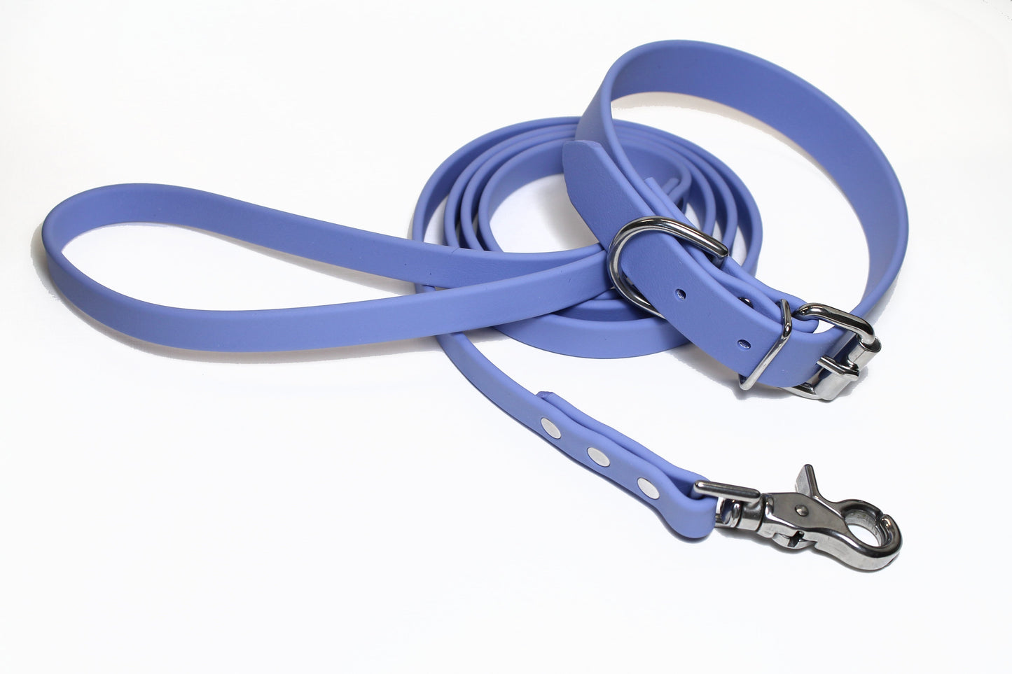Periwinkle Biothane Dog Collar - 1 inch (25mm) wide