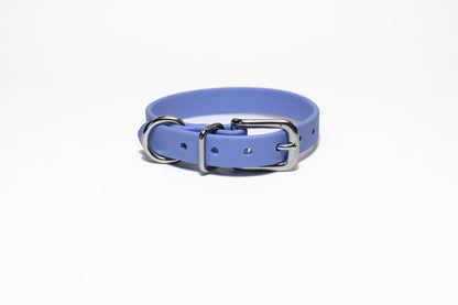 Periwinkle Biothane Small Dog Collar - 1/2" (12mm) wide