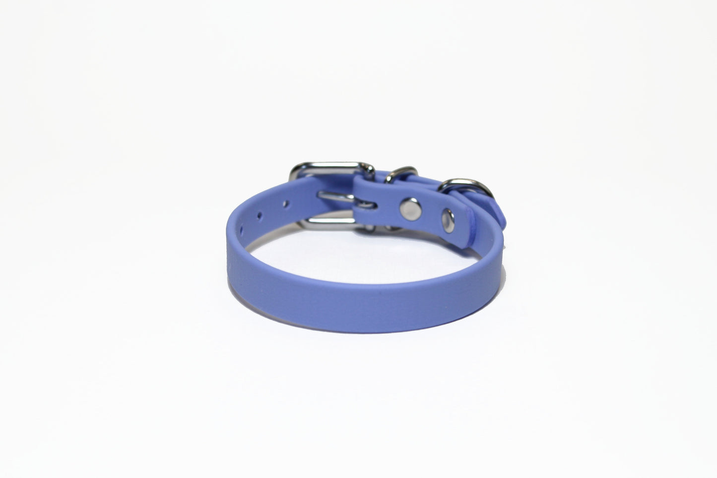 Periwinkle Biothane Small Dog Collar - 1/2" (12mm) wide