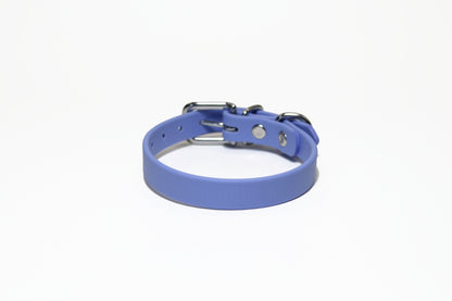 Periwinkle Biothane Small Dog Collar - 1/2" (12mm) wide