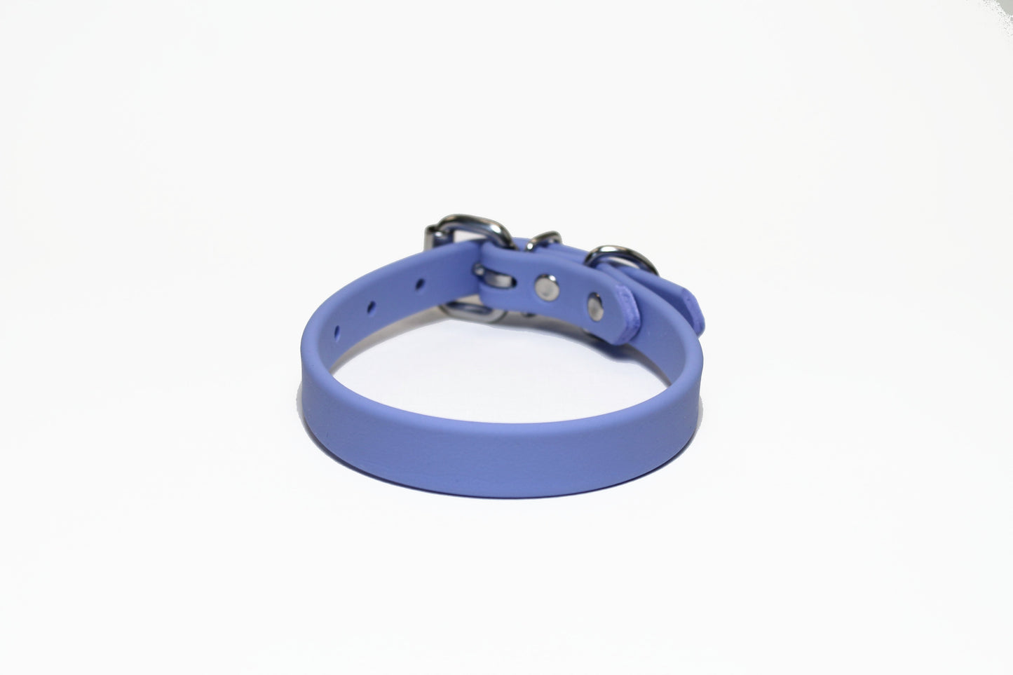 Periwinkle Biothane Dog Collar - 5/8"(16mm) wide