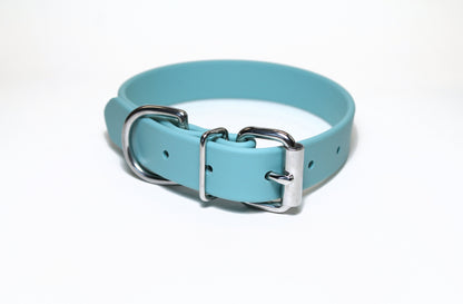 Dusty Turquoise Biothane Dog Collar - 1 inch (25mm) wide