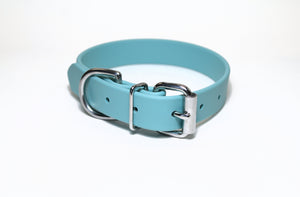 **NEW Dusty Turquoise Biothane Dog Collar - 1 inch (25mm) wide