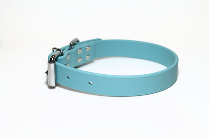 Dusty Turquoise Biothane Dog Collar - 1 inch (25mm) wide