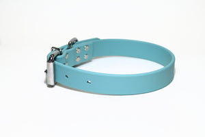 **NEW Dusty Turquoise Biothane Dog Collar - 1 inch (25mm) wide