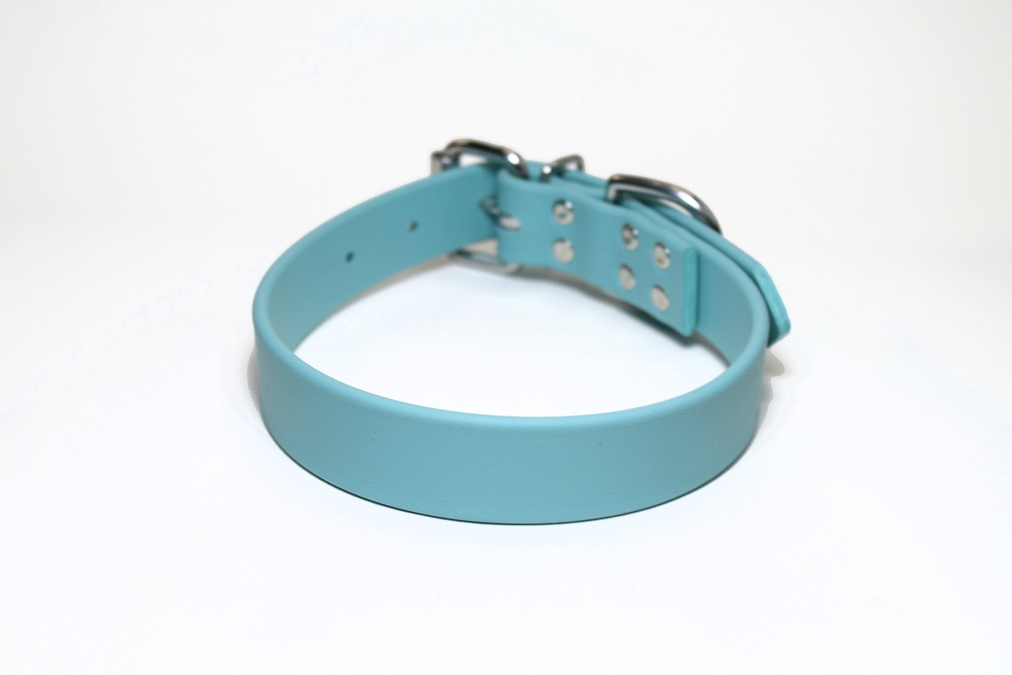 **NEW Dusty Turquoise Biothane Dog Collar - 1 inch (25mm) wide