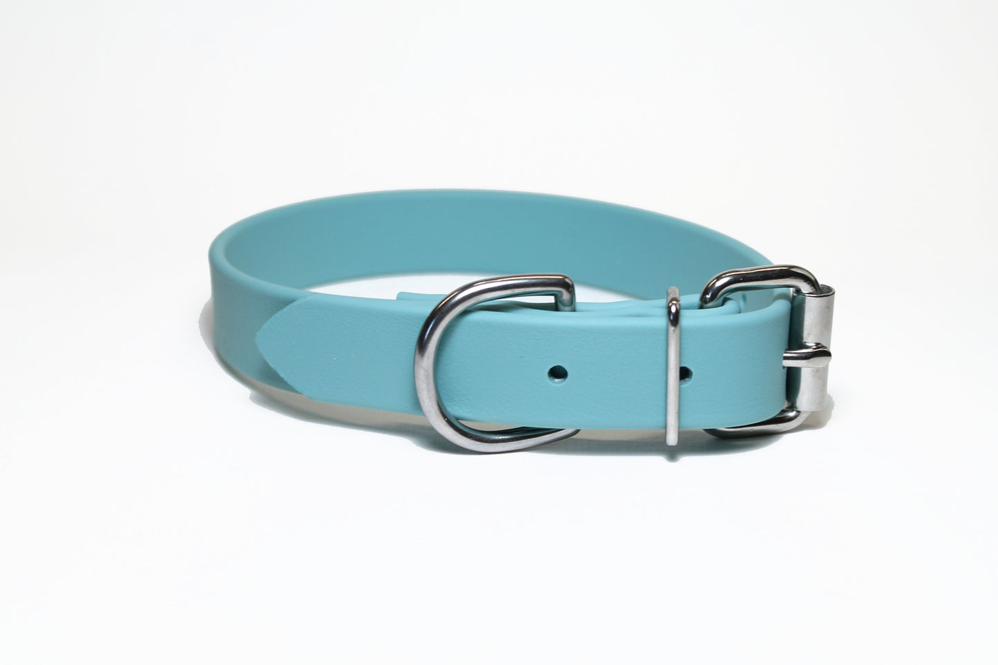 Dusty Turquoise Biothane Dog Collar - 1 inch (25mm) wide