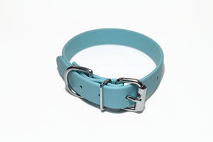 **NEW Dusty Turquoise Biothane Dog Collar - 1 inch (25mm) wide