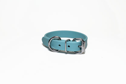 Dusty Turquoise Biothane Dog Collar - 3/4" (20mm) wide