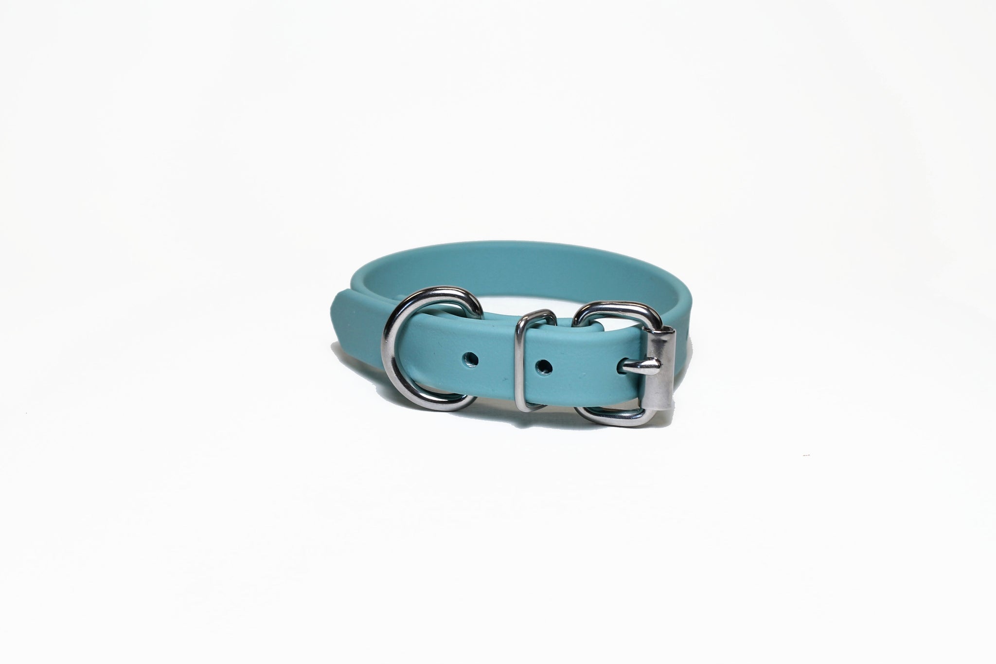 **NEW Dusty Turquoise Biothane Dog Collar - 3/4" (20mm) wide