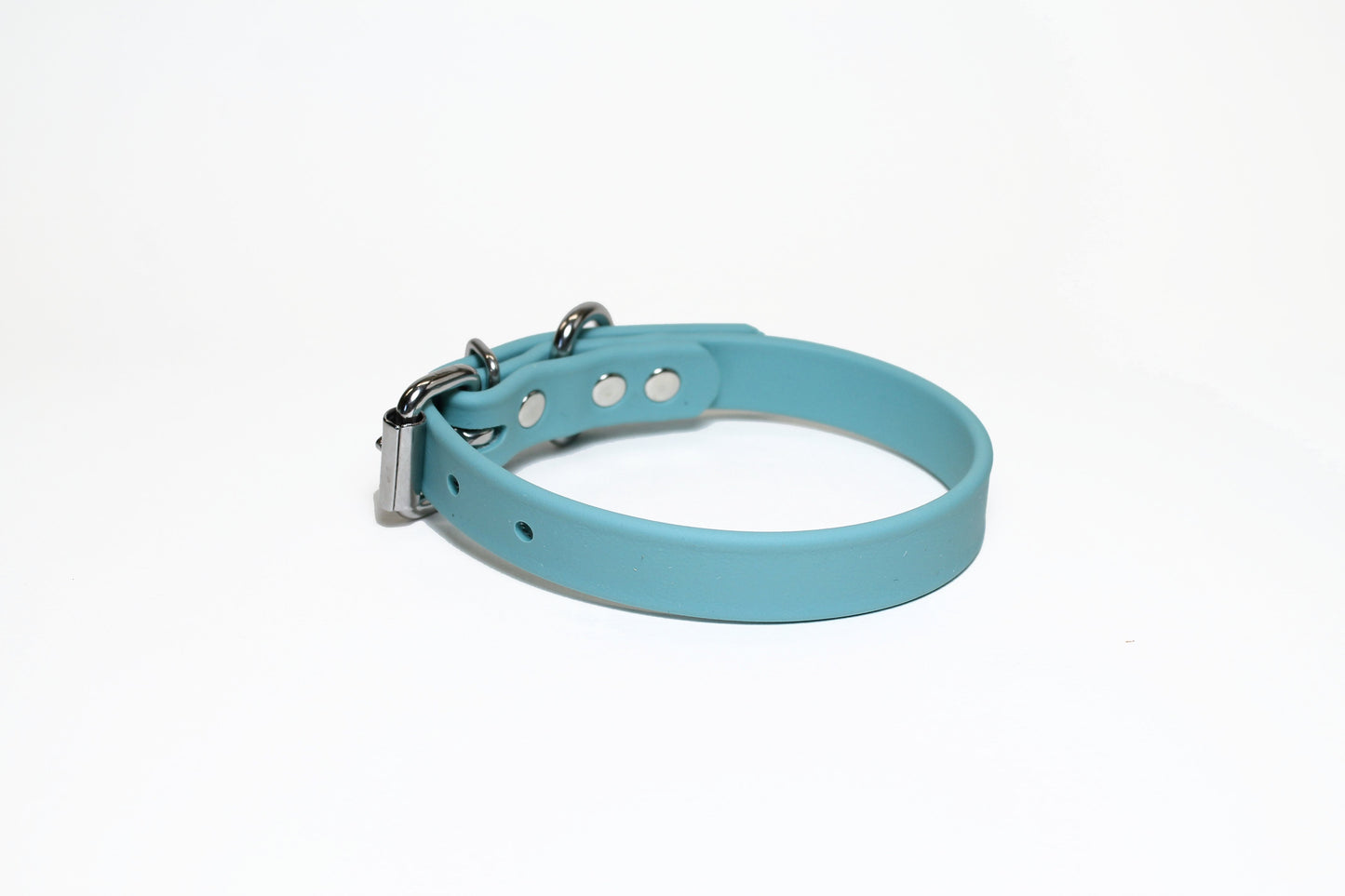 Dusty Turquoise Biothane Dog Collar - 3/4" (20mm) wide