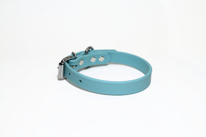 **NEW Dusty Turquoise Biothane Dog Collar - 3/4" (20mm) wide