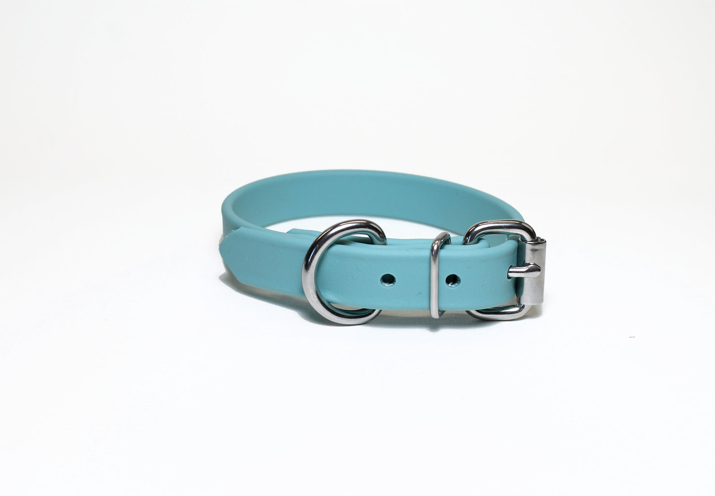 Dusty Turquoise Biothane Dog Collar - 3/4" (20mm) wide