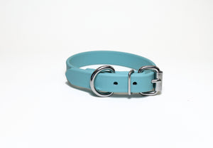 **NEW Dusty Turquoise Biothane Dog Collar - 3/4" (20mm) wide