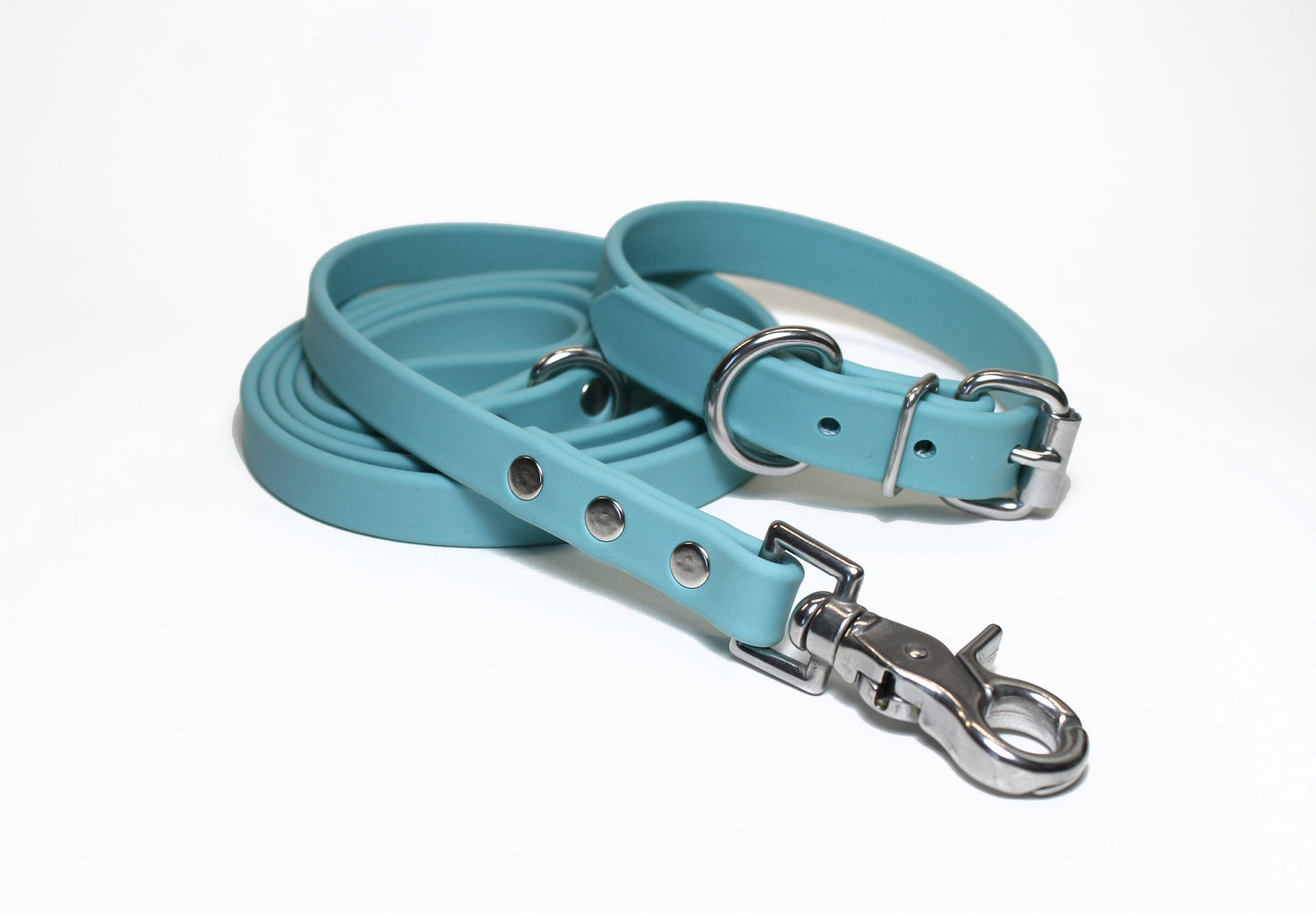 Dusty Turquoise Biothane Dog Collar - 3/4" (20mm) wide