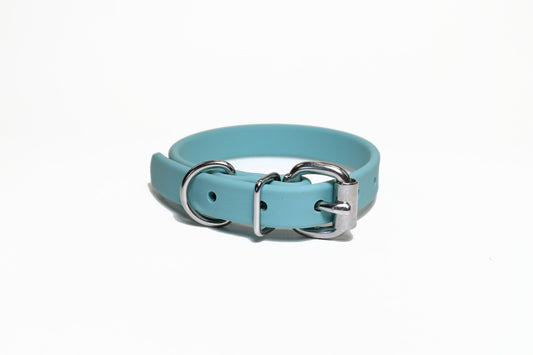 Dusty Turquoise Biothane Dog Collar - 5/8"(16mm) wide