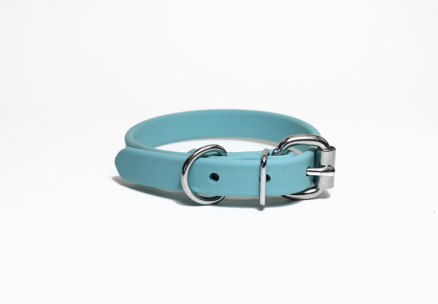 Dusty Turquoise Biothane Dog Collar - 5/8"(16mm) wide