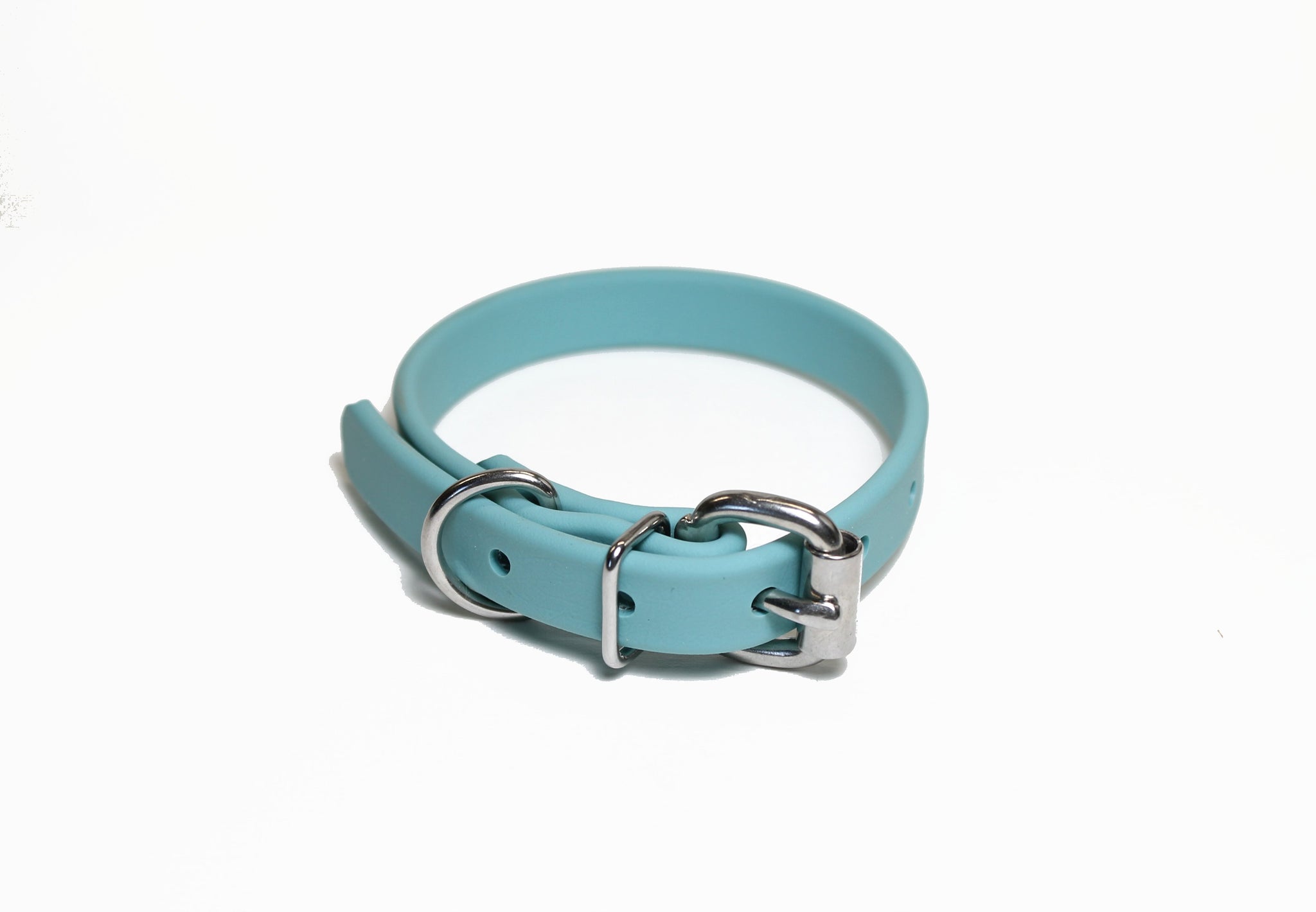 **NEW Dusty Turquoise Biothane Dog Collar - 5/8"(16mm) wide