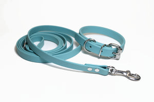 **NEW Dusty Turquoise Biothane Dog Collar - 5/8"(16mm) wide