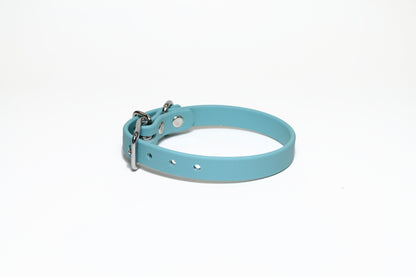 Dusty Turquoise Biothane Small Dog Collar - 1/2" (12mm) wide