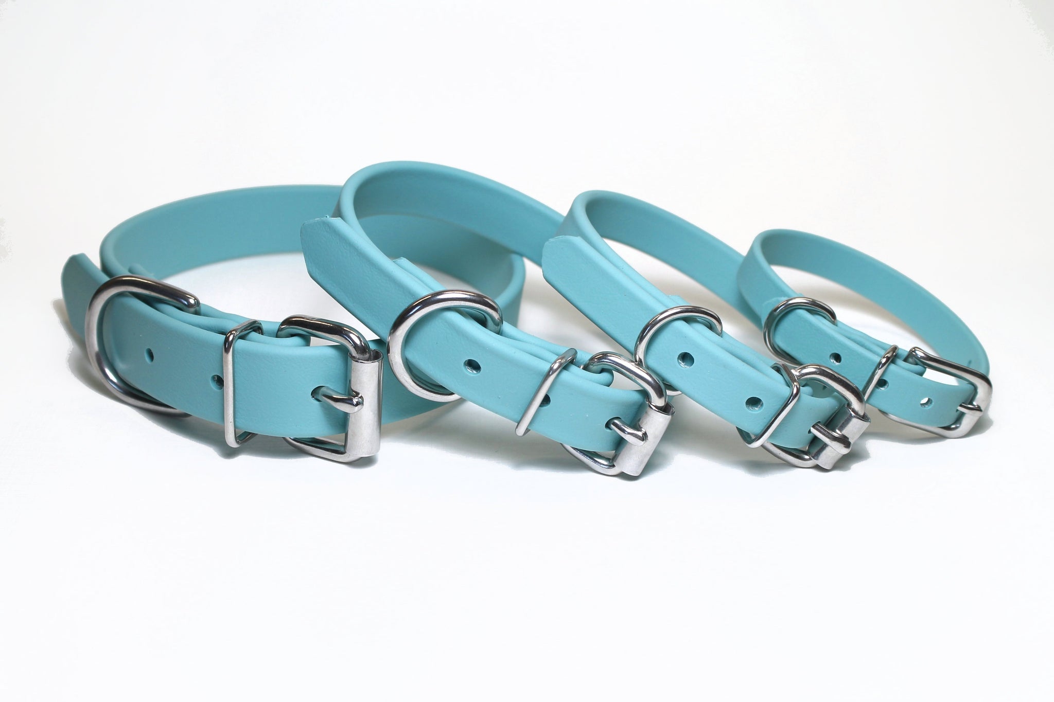 **NEW Dusty Turquoise Biothane Dog Collar - 1 inch (25mm) wide