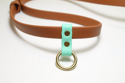 Custom Belt and Leash for hands free walking - Waterproof - utility belt with leash combo