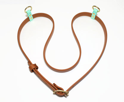Custom Belt and Leash for hands free walking - Waterproof - utility belt with leash combo