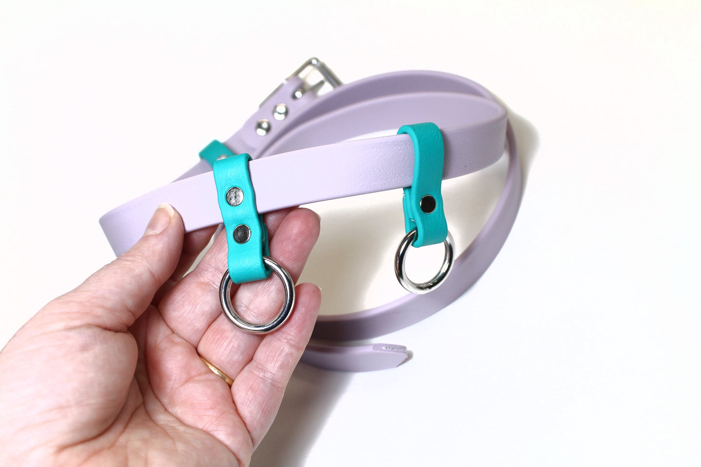 Custom Belt and Leash for hands free walking - Waterproof - utility belt with leash combo