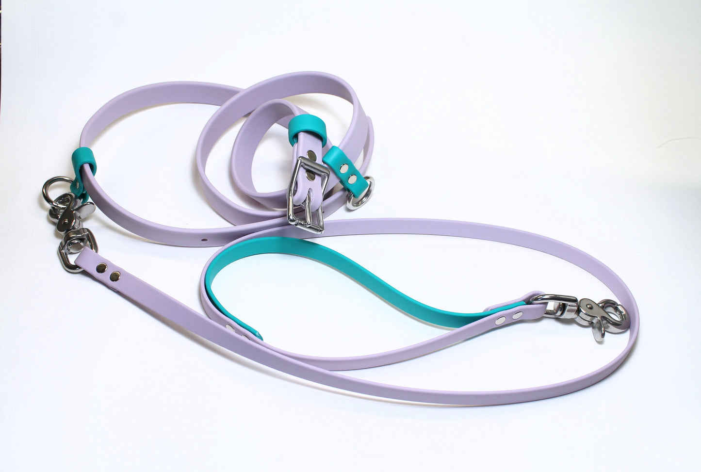 Custom Belt and Leash for hands free walking - Waterproof - utility belt with leash combo