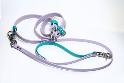 Custom Belt and Leash for hands free walking - Waterproof - utility belt with leash combo