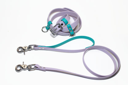 Custom Belt and Leash for hands free walking - Waterproof - utility belt with leash combo