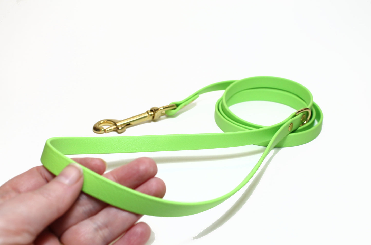 Lime Green Biothane Small Dog Leash