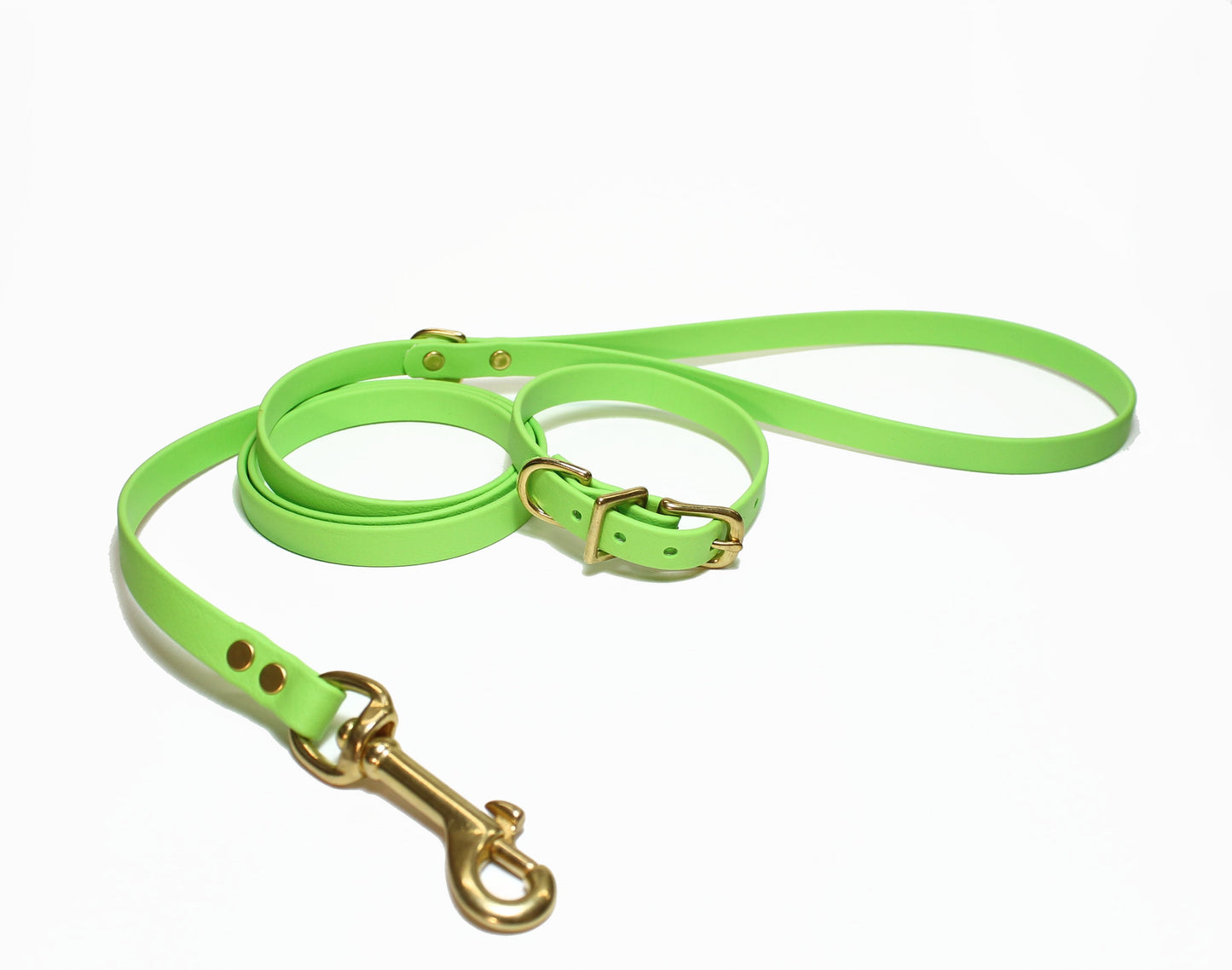 Lime Green Biothane Small Dog Leash