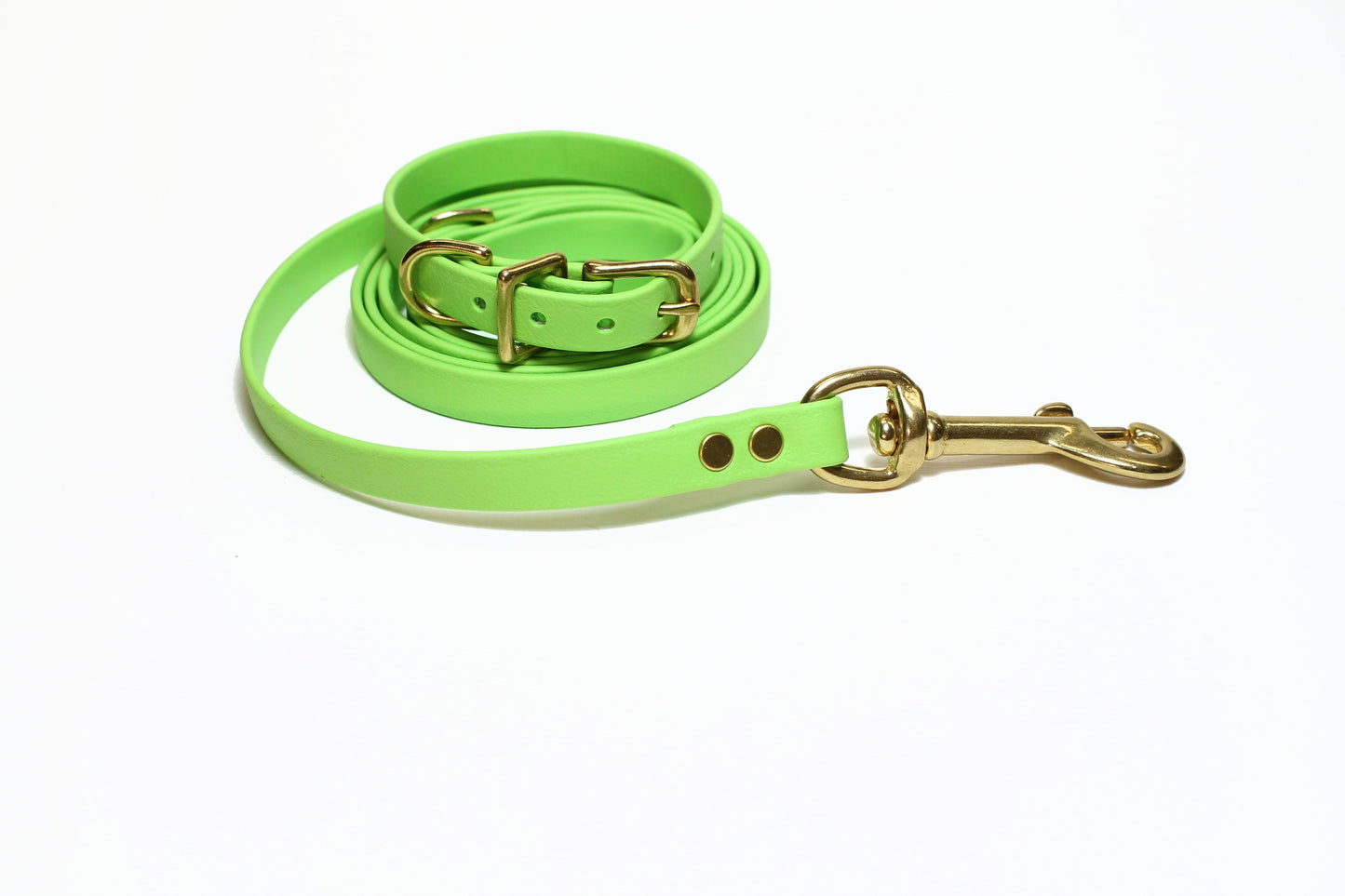 Lime Green Biothane Small Dog Leash